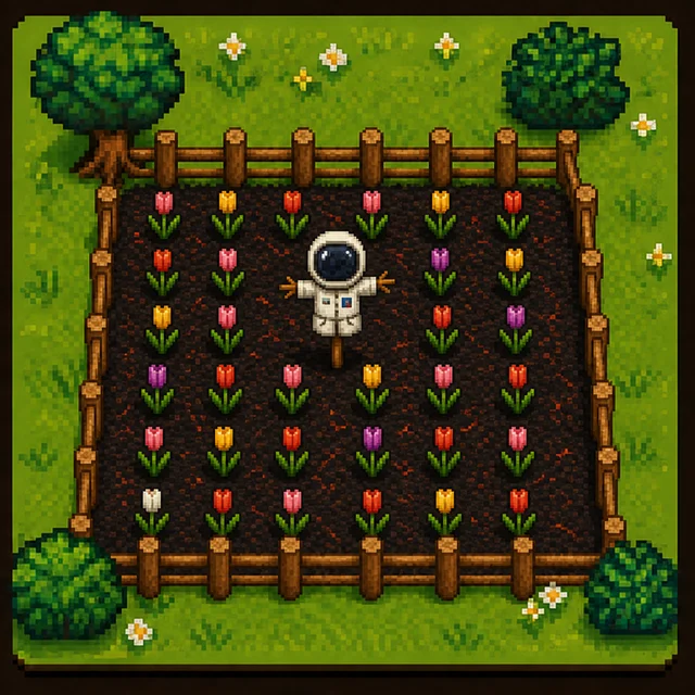 Level 1, LV 1: the Tulip · Astronaut farm